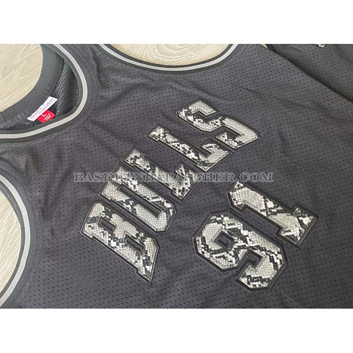 Maillot Chicago Bulls Dennis Rodman NO 91 Mitchell & Ness 1997-98 Noir1